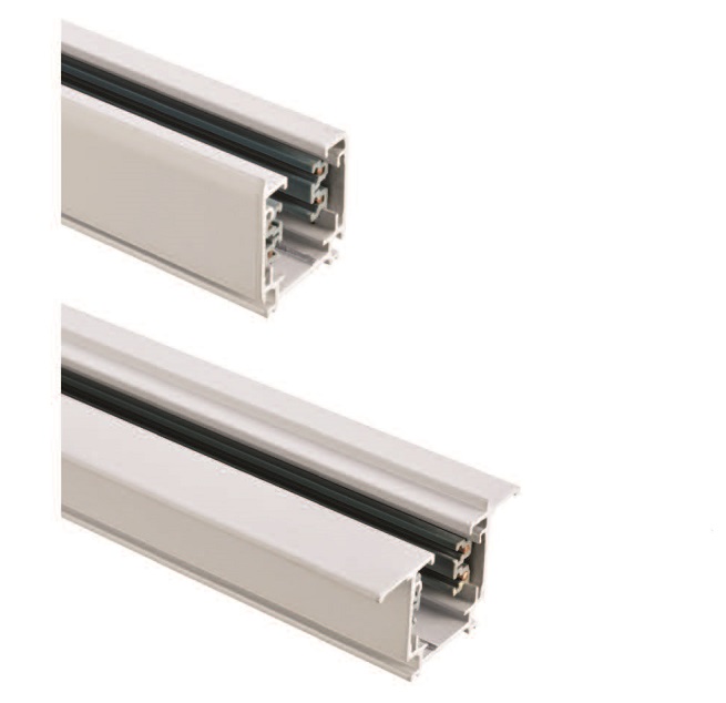 Track rails 3-circuit surface mounted / recessed
